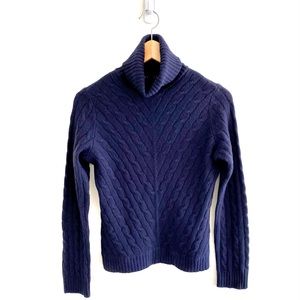 Ralph Lauren cashmere cable knit sweater in navy size: M excellent condition